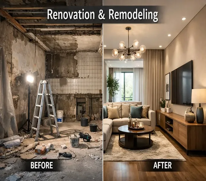 living room renovation